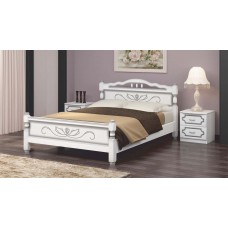 Кровать Карина-5 1,6 белый жемчуг